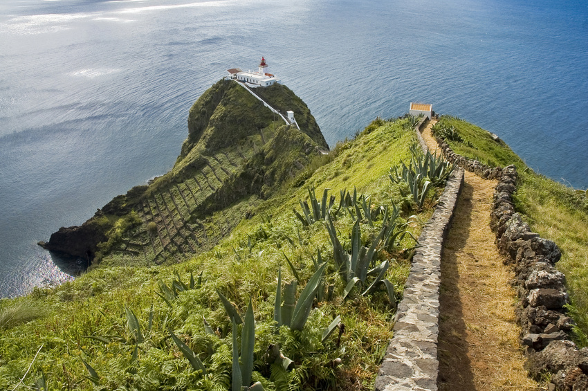 Lighthouse at Santa Maria Island, Azores.